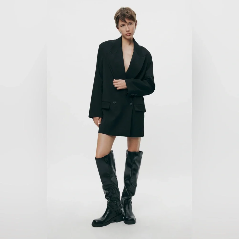 ZARA OVERSIZED BLAZER - Picture 4 of 5